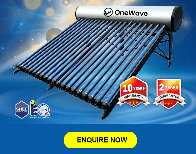 OneWave Solar Water Heater Panel Technology Malaysia Officail Manfacturer- CTA sIDE Banner